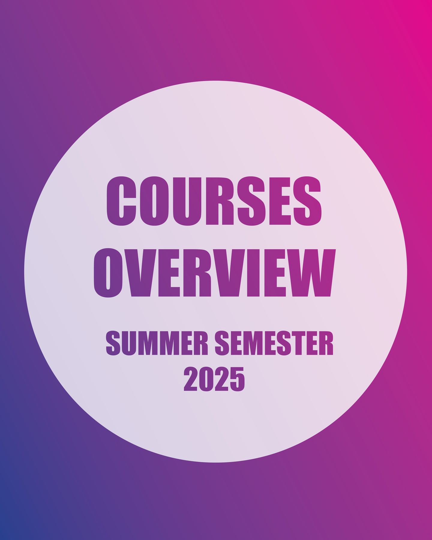 Check out our Bachelor’s and Master’s courses for the upcoming summer semester 2025!

To find out more, visit the „Teaching“ section on our website ddf.ieb.kit.edu (link in bio)